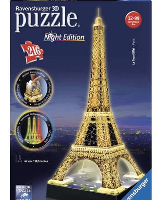 Puzzle 3d Ravensburger TORRE EIFFEL night edition
