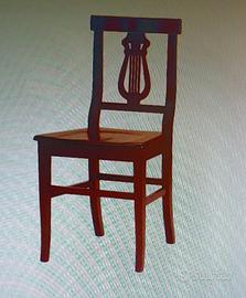 Sedie arte povera in legno massello modello LIRA