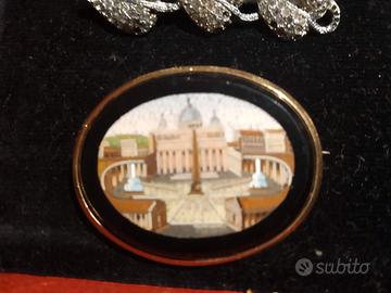 Spilla micro mosaico