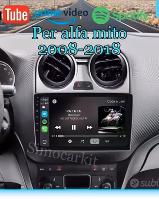 Autoradio CarPlay Android Auto per Alfa MiTo