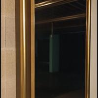 Specchio a parete 120X105 Laccato Beige USATO 