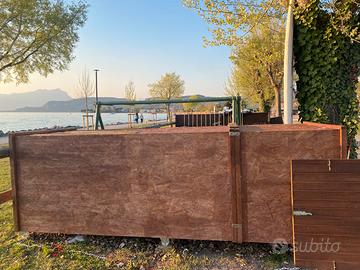 Cassoni contenitori in legno da esterno Sup kayak