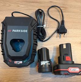 Batteria 2,5ah e 4ah Caricabatt 12v Parkside NUOVI