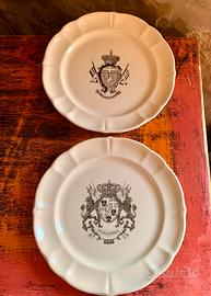 Set 2 piatti Richard Ginori Laveno - Nizza-Savoia