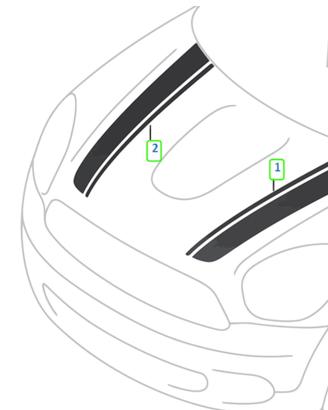 Mini countryman (e simili) strisce adesive bianche