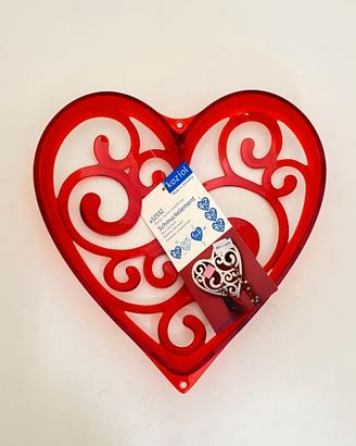 Portagioie porta bijoux a cuore rosso Sissi Koziol