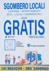 Sgombero appartamenti, locali, box, cantine e altr