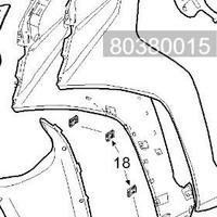 Chiusura laterale DX Peugeot Belville 125 nera