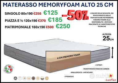 Materasso molle insacchettate - 4 strati Memory