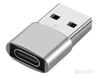 adattatore usb a typeC in metallo robusto