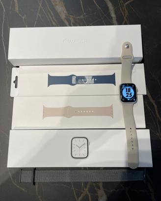 Apple Watch 7 45 mm Galassia + cinturini originali