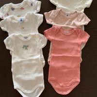 Lotto 6 body Petit Bateau 3 mesi
