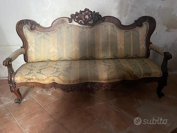 N. 2 Divani antichi usati Luigi Filippo. Periodo X