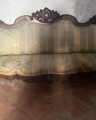 N. 2 Divani antichi usati Luigi Filippo. Periodo X