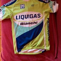 Maglia ciclismo LIQUIGAS BIANCHI Santini vintage