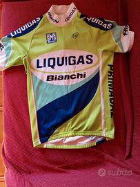 Maglia ciclismo LIQUIGAS BIANCHI Santini vintage