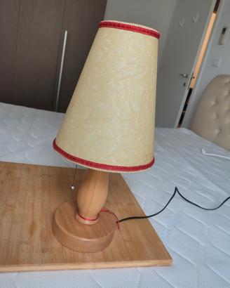 lampada in legno natalizia tirolese