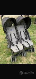 Passeggino doppio “Chicco Echo”a+accessori