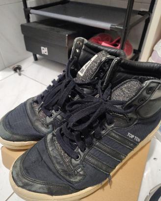 Adidas top ten tg 44 uomo nere, scarpe usate