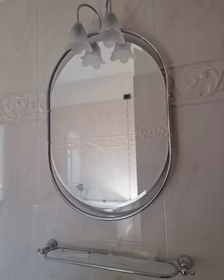 Specchiera bagno INDA luci e mensola coordinate