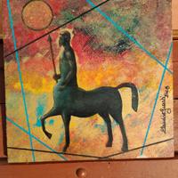 Opera di Claudio Guasti acrilico su compensato 