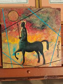 Opera di Claudio Guasti acrilico su compensato 