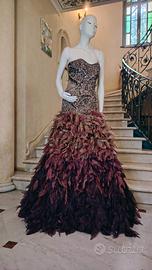 ABITO DA SFILATA ALTA MODA SCENOGRAFICA