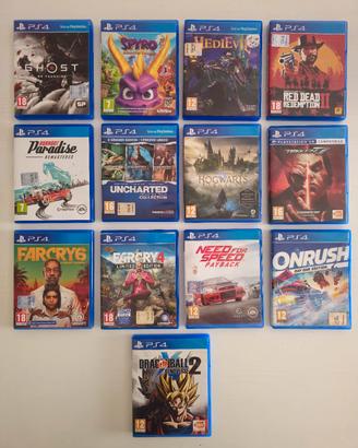 Giochi per Playstation 4 prezzi in descrizione 