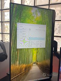 Monitor 165 hz con braccio robot