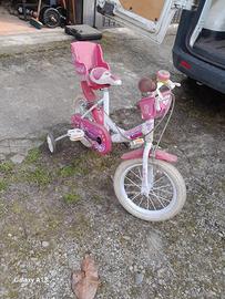bici  con rotelle per bimba