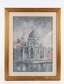 Quadro firmato Roma San Pietro dipinto a olio