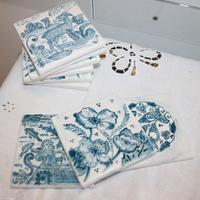 Piastrella decorativa 10x10 stile calligrafico CDA