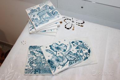 Piastrella decorativa 10x10 stile calligrafico CDA