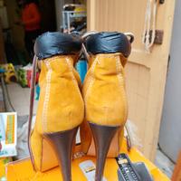 scarpe stile Timberland con tacco 12