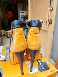 scarpe stile Timberland con tacco 12