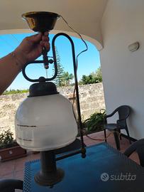 Lampadario bilanciere saliscendi vintage 