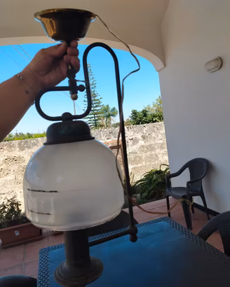 Lampadario bilanciere saliscendi vintage 