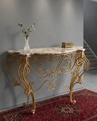 VENDUTAConsolle Marmo Rosso di Francia Mid Century