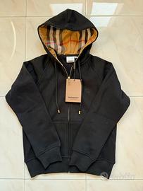 Felpa Burberry Zip Con Cappuccio XS Donna/Uomo