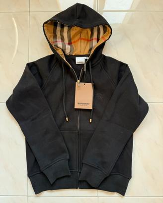 Felpa Burberry Zip Con Cappuccio XS Donna/Uomo