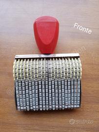 TIMBRO lettere alfabeto 20 bande anni '70