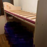 Ponte per 2' letto, materasso, scala e armadio