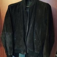 Bomber uomo vera pelle scamosciata  