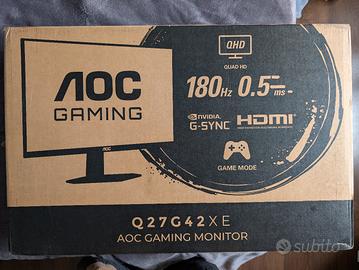 Monitor AOC 27" 1440p 180hz Fast IPS Q27G42XE