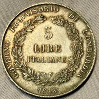 Cinque Lire del Governo Provvisorio di Lombardia