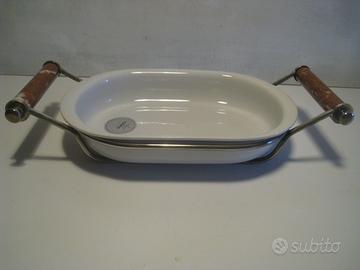 PIROFILA DA FORNO con supporto e manici di marmo