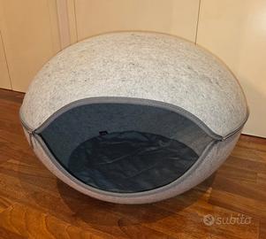 cuccia igloo in feltro  cane o gatto