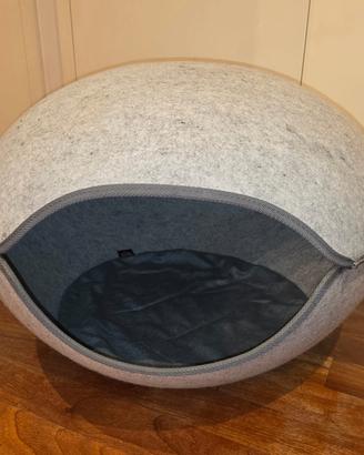 cuccia igloo in feltro  cane o gatto