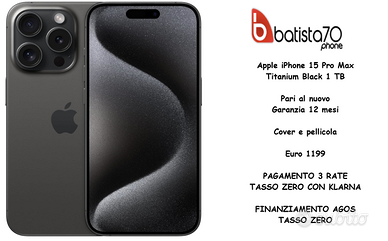 Apple iPhone 15 Pro Max Titanium Black 1 TB