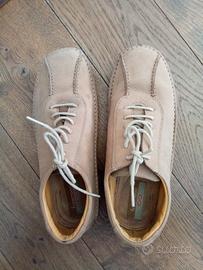 Scarpe stringate beige uomo 